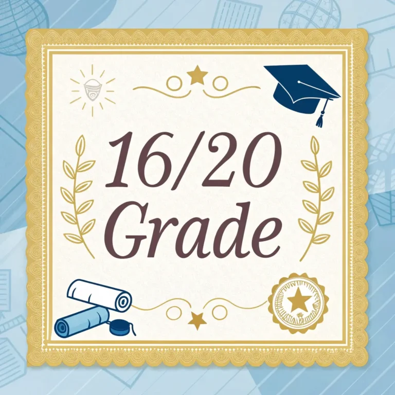 16/20 Grade